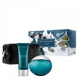 Bvlgari Aqva pour Homme Zestaw podarunkowy woda toaletowa 100ml + balsam po goleniu 100ml + torba