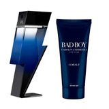 Carolina Herrera Bad Boy Cobalt Zestaw podarunkowy, Woda perfumowana 50ml + Żel pod prysznic 100ml