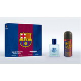 EP Line FC Barcelona  Zestaw podarunkowy, woda toaletowa 100ml + dezodorant w sprayu 150ml - uszkodzenie pudełko