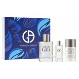 Giorgio Armani Acqua di Gio pour Homme Zestaw podarunkowy, woda toaletowa 100ml + woda toaletowa 15ml  + dezodorant w sztyfcie 75ml