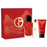 Giorgio Armani Sì Passione Zestaw podarunkowy, woda perfumowana 100ml + mleczko do ciała 50ml + woda perfumowana 10ml