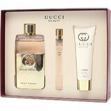 Gucci Guilty zestaw podarunkowy Woda perfumowana 90ml + woda perfumowana 10ml + mleczko do ciała 50ml