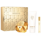 Paco Rabanne Lady Million Zestaw podarunkowy, woda perfumowana 80ml + balsam do ciała 100ml + woda perfumowana 10ml -  uszkodzenie pudełko