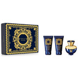 Versace Dylan Blue pour Femme Zestaw upominkowy, woda perfumowana 50ml + balsam do ciała 50ml + Żel pod prysznic 50ml