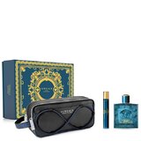 Versace Eros Zestaw upominkowy, Woda perfumowana 100ml + Woda perfumowana 10ml + kosmetyczka