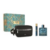 Versace Eros Zestaw podarunkowy, woda toaletowa 100ml + woda toaletowa 10ml + torba