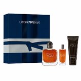 Giorgio Armani Emporio Stronger With You Intensely Zestaw podarunkowy, Woda perfumowana 100ml + Woda perfumowana 15ml + Żel pod prysznic 75ml