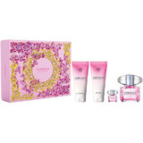 Versace Bright Crystal Zestaw upominkowy, woda toaletowa 90ml + woda toaletowa 5ml + Żel pod prysznic 100ml + mleczko do ciała 100ml