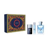 Versace Versace pour Homme Zestaw upominkowy, woda toaletowa 100ml + woda toaletowa 10ml + dezodorant 75ml