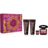 Versace Crystal Noir Zestaw upominkowy, woda toaletowa 90ml + Żel pod prysznic 100ml + Mleczko do ciała 100ml + woda toaletowa 5ml