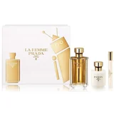 Prada La Femme Zestaw upominkowy, Woda perfumowana 100ml + Woda perfumowana (roll on) 10ml + Mleczko do ciała 100ml