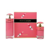 Prada Candy Gloss Zestaw upominkowy, woda toaletowa 80ml + woda toaletowa 30ml