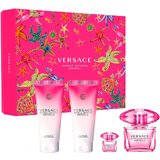 Versace Bright Crystal Absolu Zestaw upominkowy, woda perfumowana 90 ml + Mleczko do ciała 100 ml + Żel pod prysznic 100 ml + woda perfumowana 5 ml