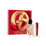 Giorgio Armani Sí Intense - refillable Zestaw upominkowy, Woda perfumowana 100 ml + lipsatin 4 ml