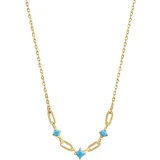 ANIA HAIE N033-03G Into the Blue Ladies Necklace, adjustable