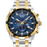 Swiss Alpine Military 7043.9145 Star Fighter Chronograph Mens Watch 47mm 10ATM