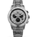 Louis XVI LXVI1127 Majeste Iced Out Chronograph Mens Watch 43mm 5ATM