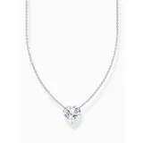 Thomas Sabo KE2211-051-14-L45V Silver necklace w. white heart pendant 