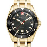 Swiss Alpine Military 7034.1117 Mens Watch Sierra gold black 42mm 10ATM