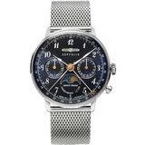 Zeppelin 7037M-3 Hindenburg LZ129 ladies watch moon phase 36mm 3ATM