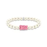 Thomas Sabo A2154-082-9-L17 Gold Bears Pearl Bracelet pink 17 cm