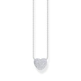 Thomas Sabo KE2277-051-14-L45V Silver Heart Necklace with Zirconia 40-45 cm Ladies