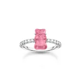 Thomas Sabo TR2459-052-9-54 Silver Ring with pink Gold Bears and Zirconia Ladies