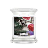 Kringle Candle Fig & Fir świeca zapachowa średnia z 2 knotami (411 g)