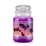 Country Candle Purple Palm duża świeca zapachowa z 2 knotami (652 g)