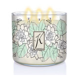 Świeca zapachowa Kringle Candle TUMBLER Gardenia z 3 knotami (411g)
