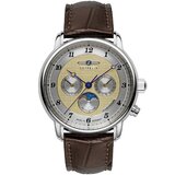 Zeppelin 8536-5 Mens Watch Friedrichshafen Moon Phase 40mm 5ATM 