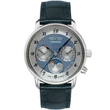 Zeppelin 8537-3 Mens Watch Friedrichshafen Moon Phase 35mm 5ATM 
