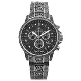 Louis XVI LXVI1721 Mens Watch Palais Royale Inked Diamond Chronograph 43mm 10ATM 