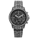 Louis XVI LXVI1722 Mens Watch Palais Royale Inked Diamond Chronograph 43mm 10ATM 
