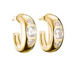 Thomas Sabo CR759-414-14 Hoop earrings with white zirconia stones 20,0 mm Gold-plated Ladies