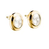 Thomas Sabo H2342-414-14 Stud earrings Oval Gold-plated 11,0 mm Ladies