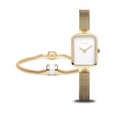 Bering 14520-334-GWP Ladies Watch Set Golden Glacier 35mm 3ATM