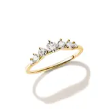 Thomas Sabo TR2551-M01-14-56 Ring with White Cubic Zirconia for Women, Gold-Plated