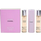 Chanel Chance Woda toaletowa, 3x20ml (1x napełnialny + 2x napełnienie)