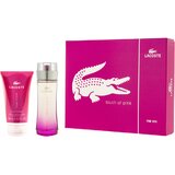 Lacoste Touch of Pink Zestaw podarunkowy, woda toaletowa 90ml + mleczko do ciała 150ml