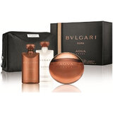 Bvlgari Aqva Amara Zestaw podarunkowy, woda toaletowa 100ml + Żel pod prysznic 75ml + balsam po goleniu 75ml + torba