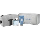 Azzaro Chrome Zestaw podarunkowy, woda toaletowa 30ml + Żel pod prysznic 50ml + torba