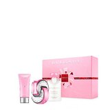 Bvlgari Omnia Pink Sapphire Zestaw podarunkowy, woda toaletowa 65ml + mleczko do ciała 75ml + Żel pod prysznic 75ml