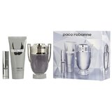 Paco Rabanne Invictus Zestaw podarunkowy, woda toaletowa 100ml + woda toaletowa 10ml + Żel pod prysznic 100ml