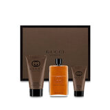 Gucci Guilty Absolute Zestaw podarunkowy, woda perfumowana 90ml + balsam po goleniu 50ml + Żel pod prysznic 150ml