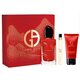 Giorgio Armani Sì Passione Zestaw podarunkowy, woda perfumowana 100ml + mleczko do ciała 50ml + woda perfumowana 10ml