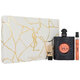 Yves Saint Laurent Opium Black Zestaw upominkowy, woda perfumowana 90ml + woda perfumowana 10ml + lipstick 1.3ml