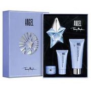 Thierry Mugler Angel Zestaw podarunkowy woda perfumowana 25ml + mleczko do ciała 100ml + 30ml Żel pod prysznic + krem do ciała 10ml wielokrotnego napełniania