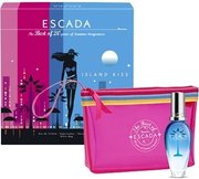 Escada Island Kiss Zestaw podarunkowy, woda toaletowa 30ml + kosmetyczka torba
