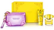 Versace Yellow Diamond Zestaw podarunkowy, woda toaletowa 90ml + mleczko do ciała 100ml + torba